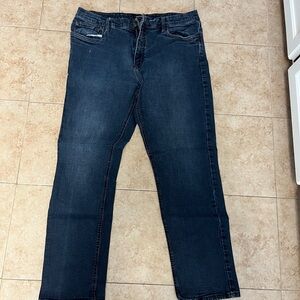 Relaxed Fit Indigo Jeans with Smooth Finish urban star 40x32 bin b